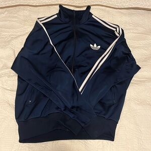 ADDIDAS blue men’s XL striped jacket